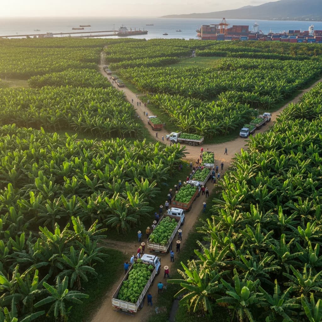 Ecuador Banana Exports Hit Record 378 Million Boxes in 2025, Up 3.9% Year-Over-Year as EU and Russia Absorb Over Half of Shipments